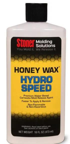 Stoner HoneyWax&reg;Hydro Speed是一種高固含量的水性乳液，不含任何溶劑，旨在代替?zhèn)鹘y(tǒng)的高級(jí)涂蠟作為復(fù)合材料行業(yè)中的脫模劑。